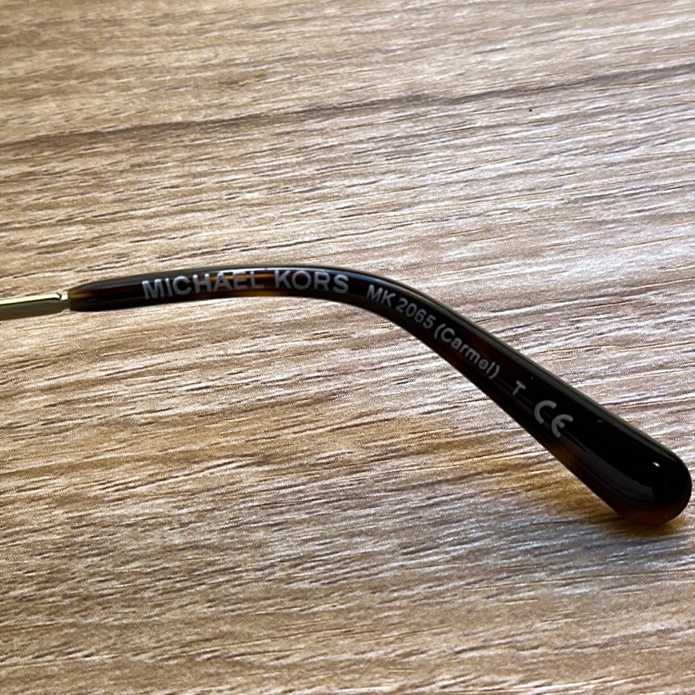 Brand New Michael Kors Womens brown /Gold Sunglasses MK 2065 Carmel Size 54/18 - Picture 6 of 8
